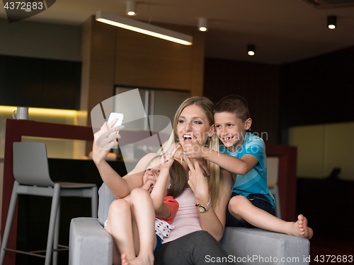 Image of Family having fun at home