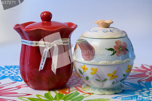 Image of Candle and Teapot