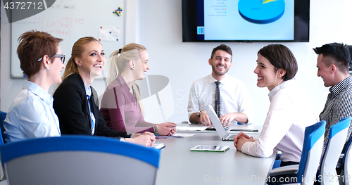 Image of group of business man on meeting