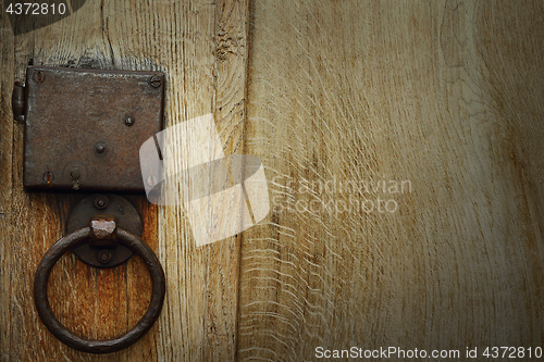 Image of detail of old hasp