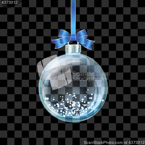 Image of Glass transparent Christmas ball