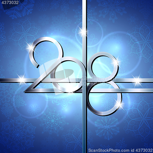 Image of Happy New Year 2018 text design.