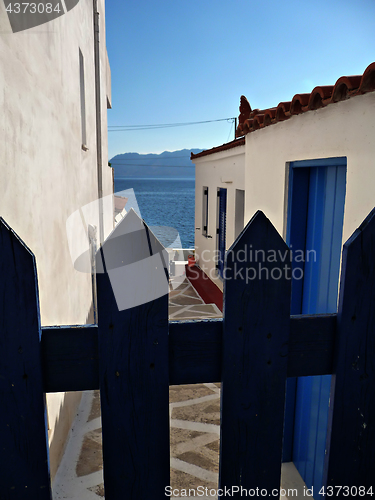 Image of Blue and White