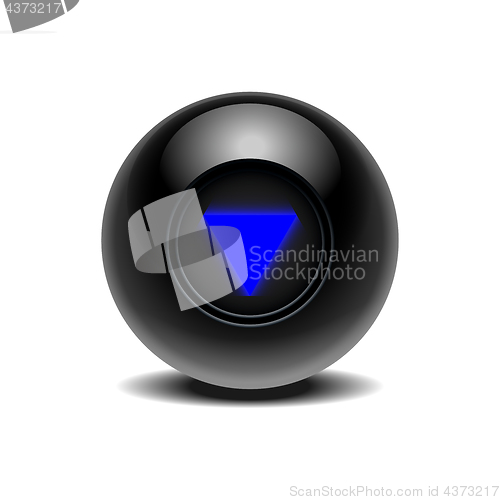 Image of Realistic black Eight Ball of predictions