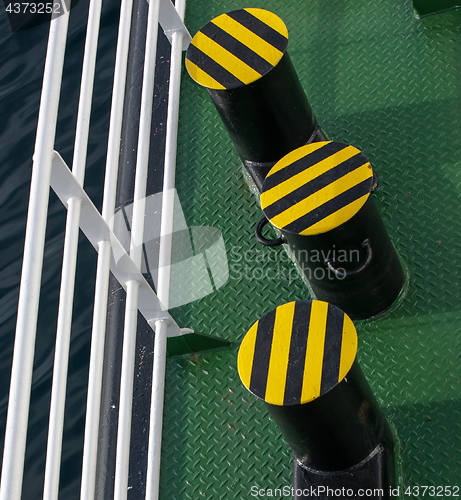 Image of geometric ship deck design