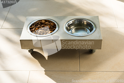 Image of Stylish cat food bowl