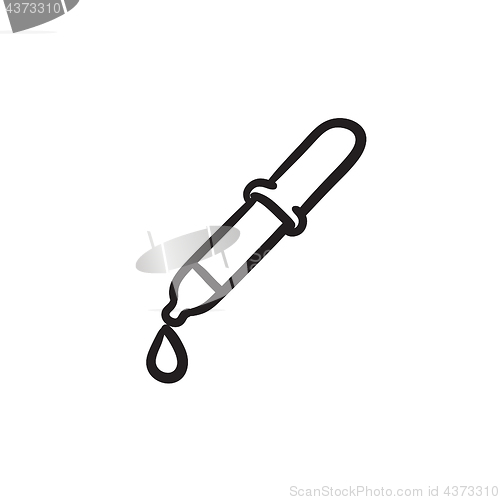 Image of Pipette sketch icon.