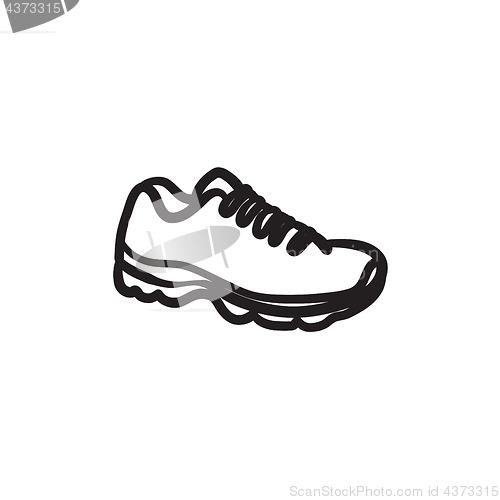 Image of Sneaker sketch icon.