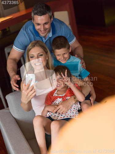 Image of Family having fun at home