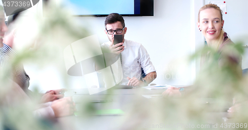 Image of group of business man on meeting