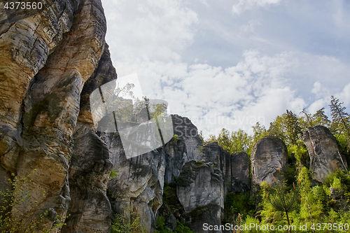 Image of sandstone rocks - Prachovske skaly (Prachov Rocks)