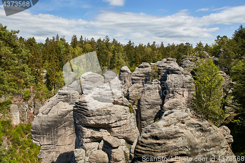 Image of sandstone rocks - Prachovske skaly (Prachov Rocks)