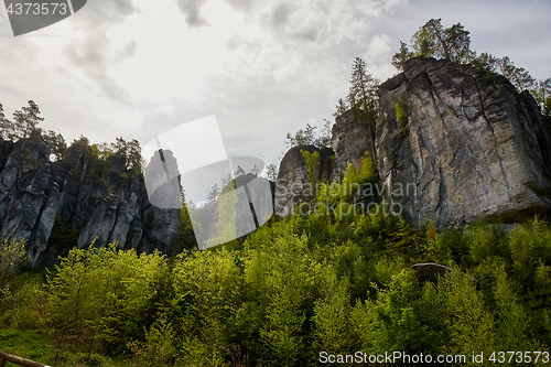 Image of sandstone rocks - Prachovske skaly (Prachov Rocks)