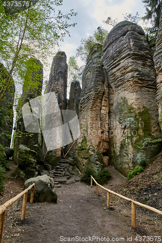 Image of sandstone rocks - Prachovske skaly (Prachov Rocks)