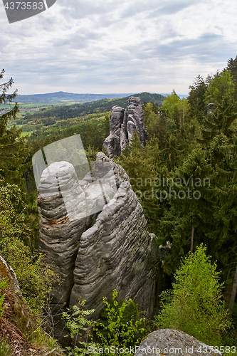 Image of sandstone rocks - Prachovske skaly (Prachov Rocks)