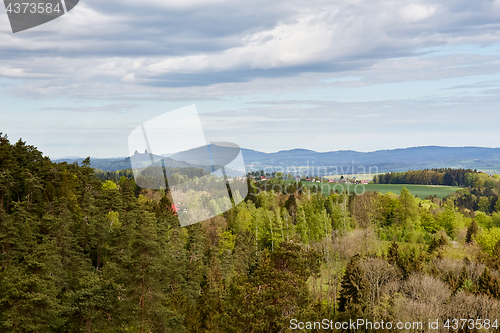 Image of view from observation point in Prachovske skaly