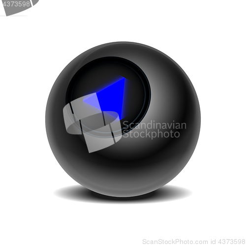 Image of Realistic black Eight Ball of predictions