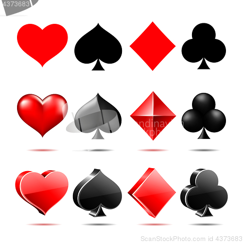 Image of 3d Suit of playing cards.