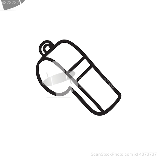 Image of Whistle sketch icon.