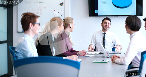 Image of group of business man on meeting