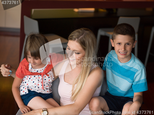 Image of Family having fun at home