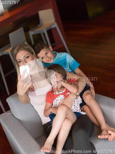 Image of Family having fun at home