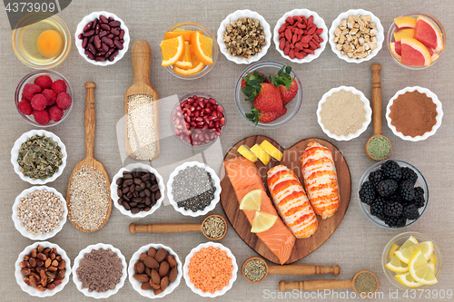 Image of Healthy Diet Food with Herbal Medicine