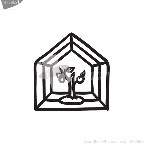 Image of Greenhouse sketch icon.