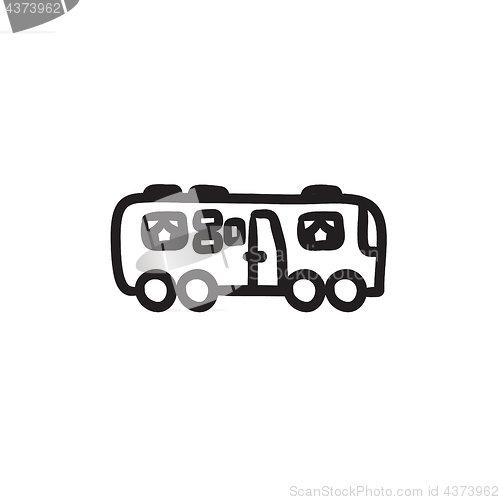 Image of Motorhome sketch icon.