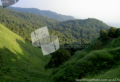 Image of Green hills from Nara city,Japan