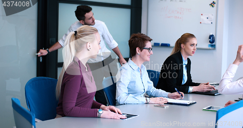 Image of group of business man on meeting