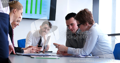 Image of group of business man on meeting