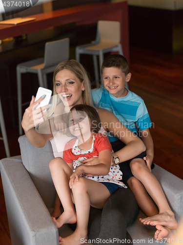 Image of Family having fun at home