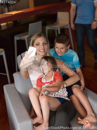 Image of Family having fun at home