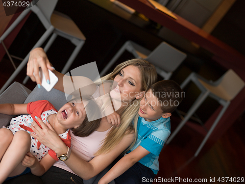 Image of Family having fun at home