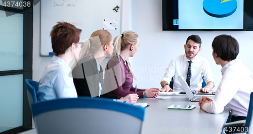 Image of group of business man on meeting