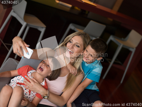 Image of Family having fun at home