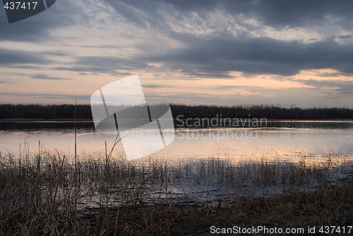 Image of Small Lake At Sunset