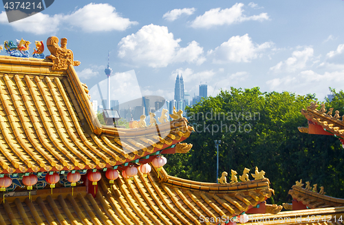 Image of Detail of the Chinese Temple Kuala Lumpur