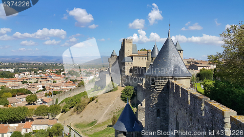 Image of Medieval castle of Carcassonne, France