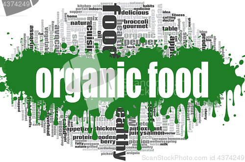 Image of Organic food word cloud