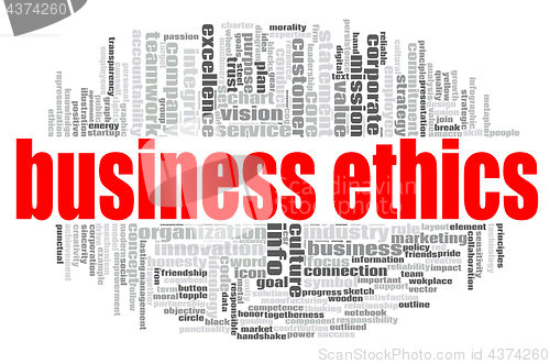 Image of Business Ethics word cloud