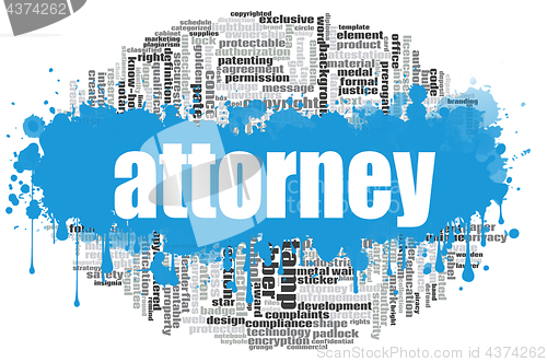 Image of Attorney word cloud