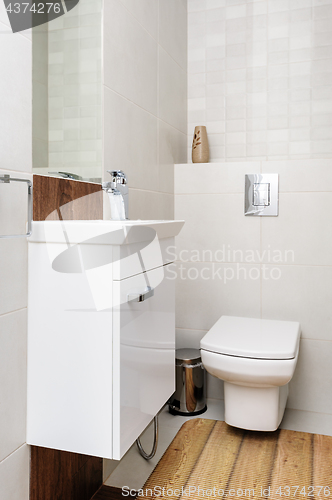 Image of Modern bathroom interior