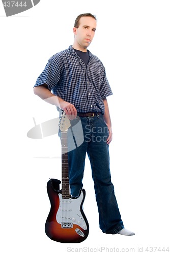 Image of Isolated Guitar Player