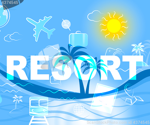 Image of Holiday Resort Represents Resorts Word And Complex