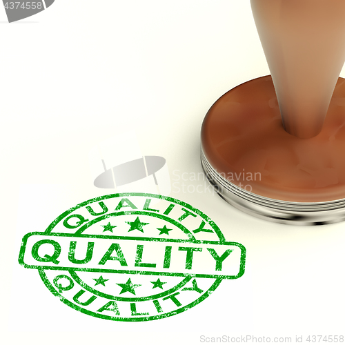 Image of Quality Stamp Showing Excellent Superior Premium Product