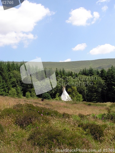 Image of Wigwam In A Field