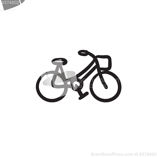 Image of Bicycle sketch icon.