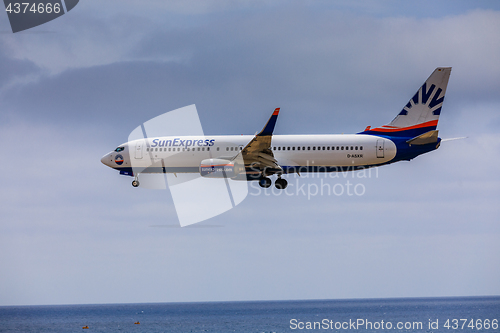 Image of ARECIFE, SPAIN - APRIL, 15 2017: Boeing 737 - 800 of SunExpress 